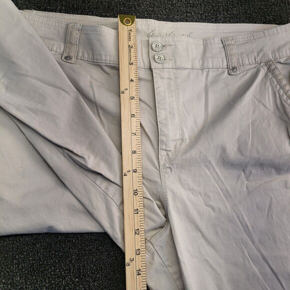 Gloria Vanderbilt Womens 14 (37x20) Denim Skimmer Cuffed Capris Pants - Picture 8 of 12